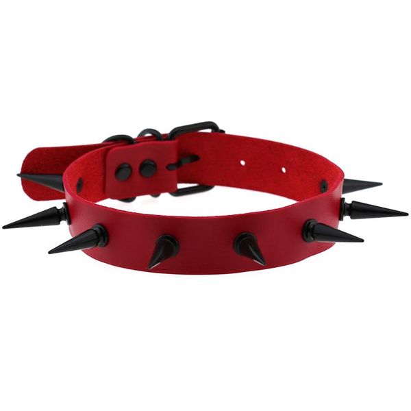 

kmvexo sexy punk black заклепки choker воротник кожа бандаж косплей гот ювелирные изделия женщины harness готические ожерелье 2020 harajuku, Golden;silver