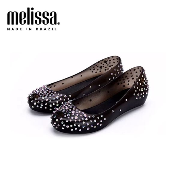 

melissa shoes ultragirl women sandalia adulto womens shoes summer diamond jelly sandals 2019 fashion sandals women, Black