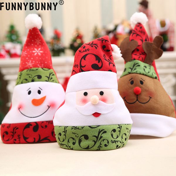 

funnybunny cute santa claus snowman elk christmas hat