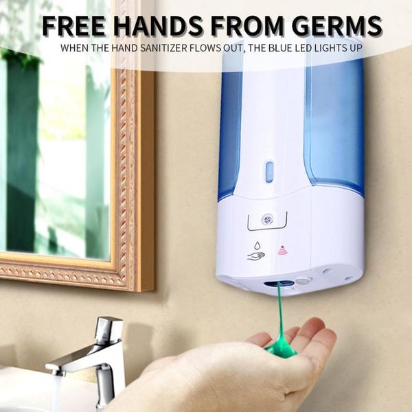 

400ml automatic soap dispenser touchless sensor hand sanitizer shampoo detergent dispenser wall mounted for bathroom kitchen