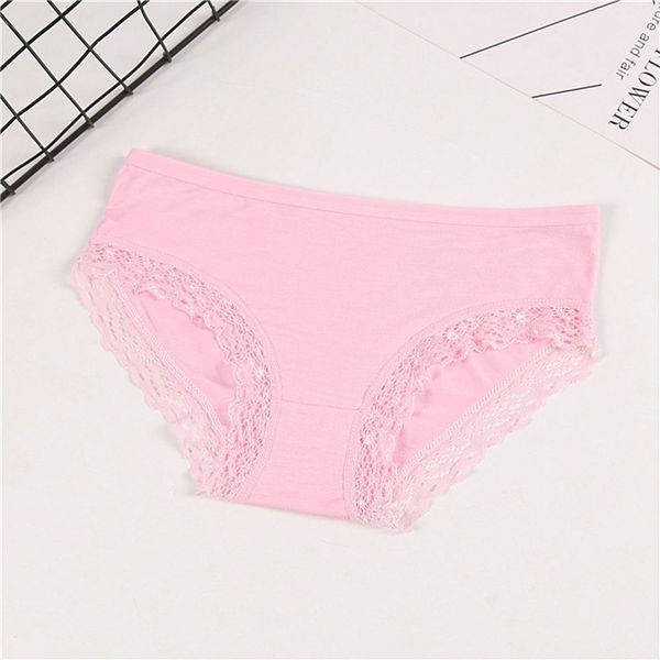 

2019 new arrival fashion shorts lace modal panties soft ladies low waist intimates for women, White;black