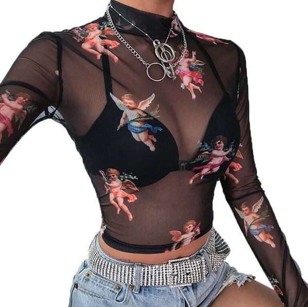

летние дизайнерские tshirts для женщин sexy t рубашка с рисунком люкс lady perspective футболки бренда tops 6 стилей факультативные, White