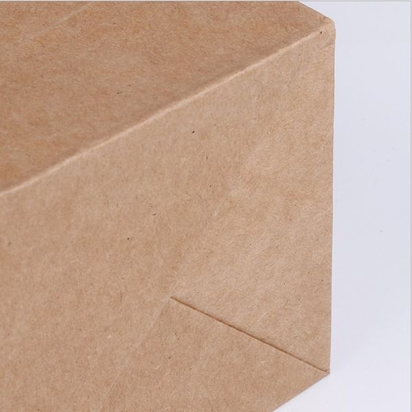 

10 шт / много big kraft бумажный мешок с ручками recyclable сумка для модной одежды обувь подарков магазины 3 размер коровьей цвет