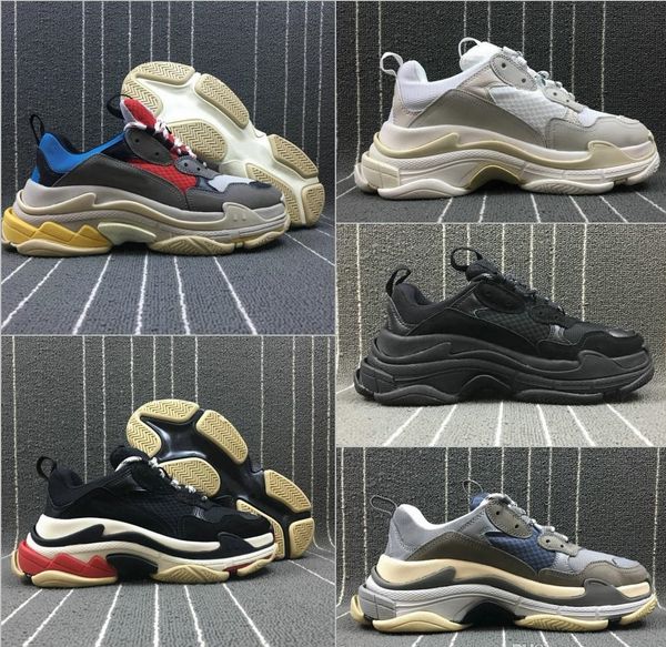 

2019 new fashion paris triple-s designer shoes low platform sneakers triple s mens casual women designer casual sports trainers zapatos