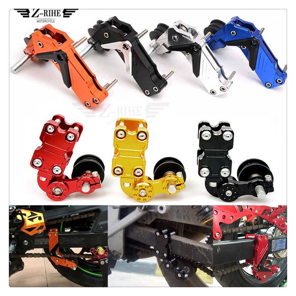 

motorcycle aluminum chain tensioner chain adjuster bolt on roller adjust for dl650 vstrom dr 650 s se sv650 s gsxr1000