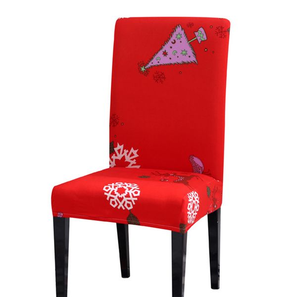 

stretchable protective fashion printed dining room soft home removable elastic fabric christmas decoration chair cover festival