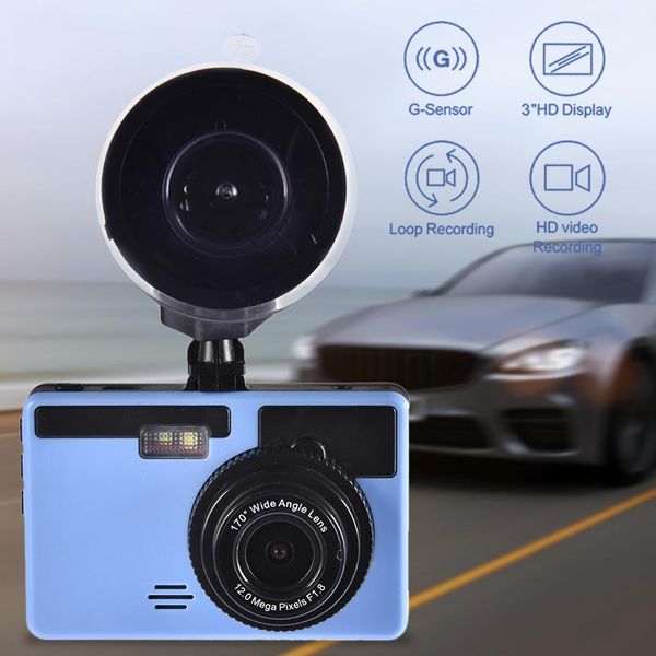

1080p automobile full hd dash cam with 3 lcd 170 degree wide angle g sensor loop recording and motion detection car
