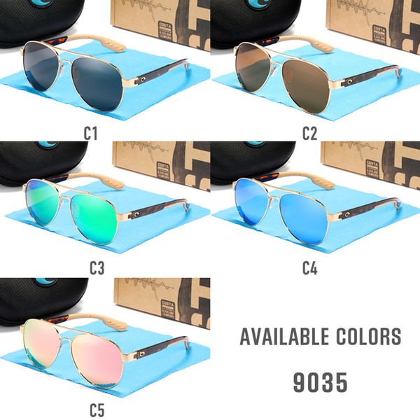 

sunglasses mens aviator 9035 costa sunglasses 580p uv protection polarized surf/fishing glasses women luxury designer sunglasses box&case, White;black