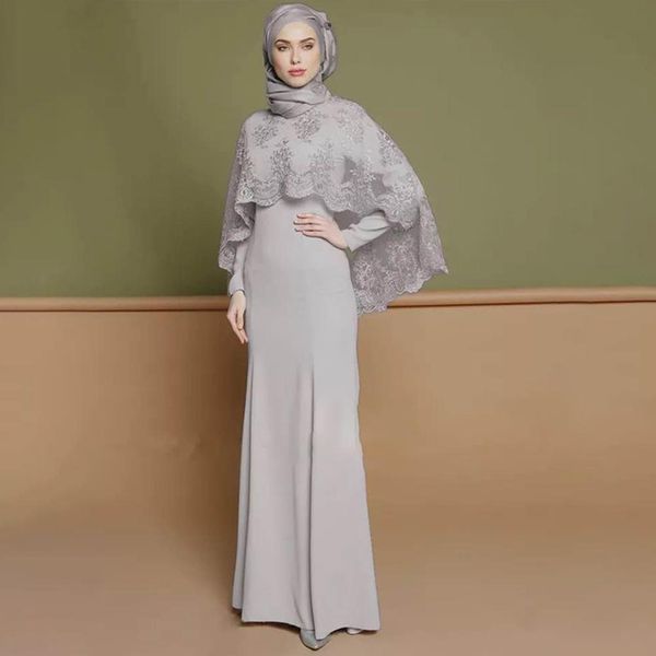 

muslim dress embroidered two-piece long sleeve evening dress malay mress dubai middle east women abaya party garment, White;black