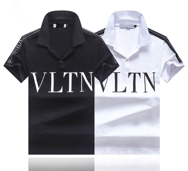 

Turndown Collar Top Men NEW Brand Hot Sale Tops Short Sleeved Cotton Casual Black Shirts
