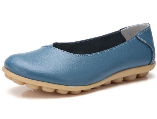 

women shoes leather flats wild breathable women's casual shoes 1337, Black