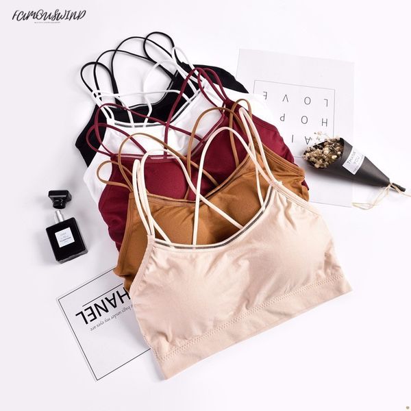 

piece one bra seamless chest comfort small straps bras for women wire padded everyday underwear women lingerie girls bras, Red;black