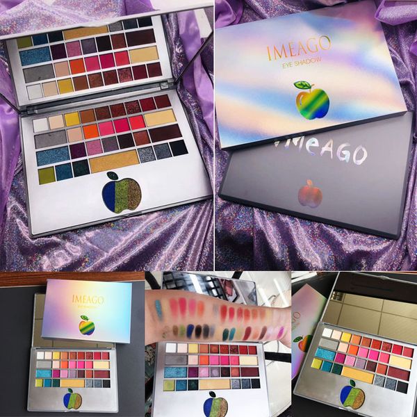 

Beauty 34 Colours Палитра теней для век IMEAGO Палитра макияжа Тени для век Новый обнаженный матовый пудра с блестками Натуральная пигментированная косметика для лица