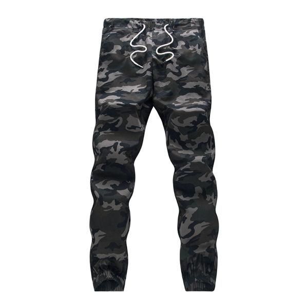 

mens pants autumn casual pencil harem pants cotton men jogger plus size 4xl camouflage sweat comfortable cargo pants trousers, Black