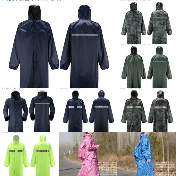 

g3xfd long raincoat oxford cloth men's outdoor hiking lengthened construction site agricultural zipper oxford cloth body clothes body, Red;brown