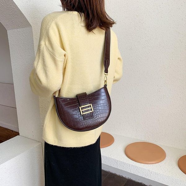 

stone pattern leather crossbody bag 2019 ladies shoulder messenger bag handbag#t2