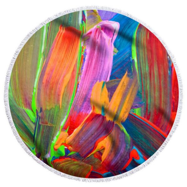 

yoga mats -abstract art series microfiber beach towel with drawstring backpack bag sport blanket swimming bath