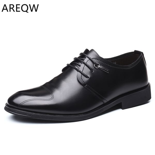 

2019 spring and autumn pu strap solid color fashion men's casual shoes classic comfortable flat wear men's shoes, Black