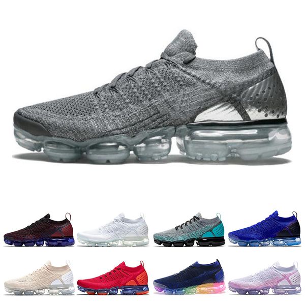 

designer knit 2.0 fly men women running shoes volt multicolor triple black white be true red orbit mens trainers sneakers size 36-45