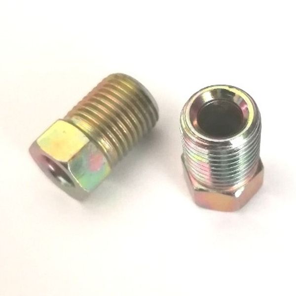 

brake line fitting steel brake tube nut m10x1mm zinc plated sae no. 040110