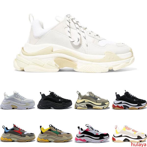 

designer shoes fashion paris 17 fw casual of triple s sneaker mens women black pink white sports sneakers size 36-45