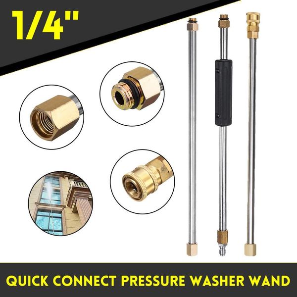 

1/4" quick connection pressure washer wand extension high pressure washer extension wand lance spear tube for karcher car