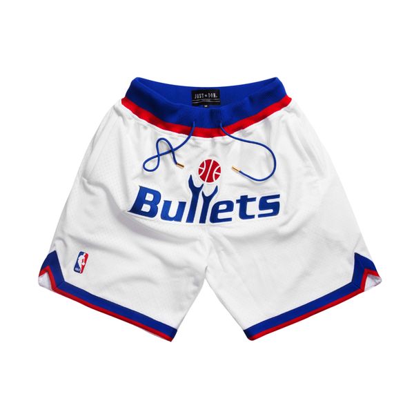 

washington bullets men short just don by mitchell & ness pocket basketball pants s-2xl