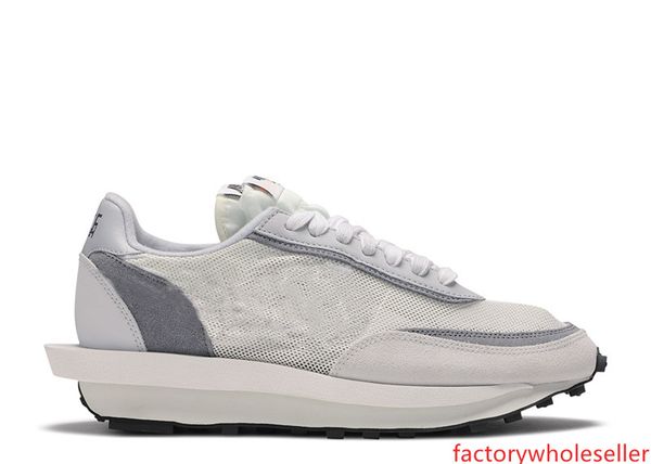 

with box 2019 mens and womens running shoes sneakers sacai waffle daybreak designer shoes white grey size us5.5-12
