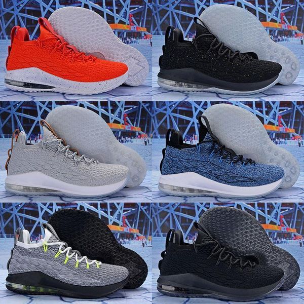 

xv new 2019 15 low black white red oreo mens basketball shoes for designer 15s zapatilla shoes size 40-46