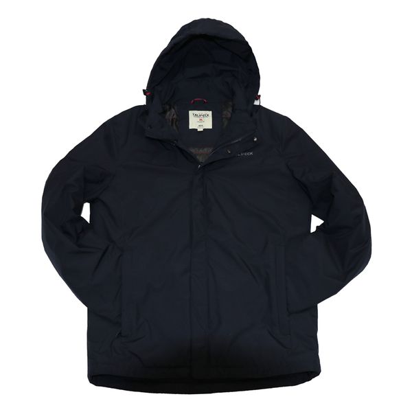 

talifeck 2018 new spring autumn men casual jackets fashion outerwear men's coats male brand clothing dark blue hat detachable, Black