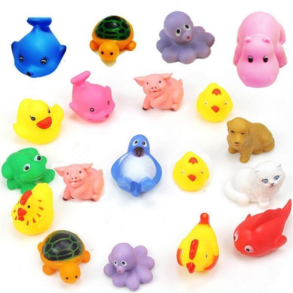 

float 1pcs sqeeze safe soft rubber sound baby wash bath play animals toys game