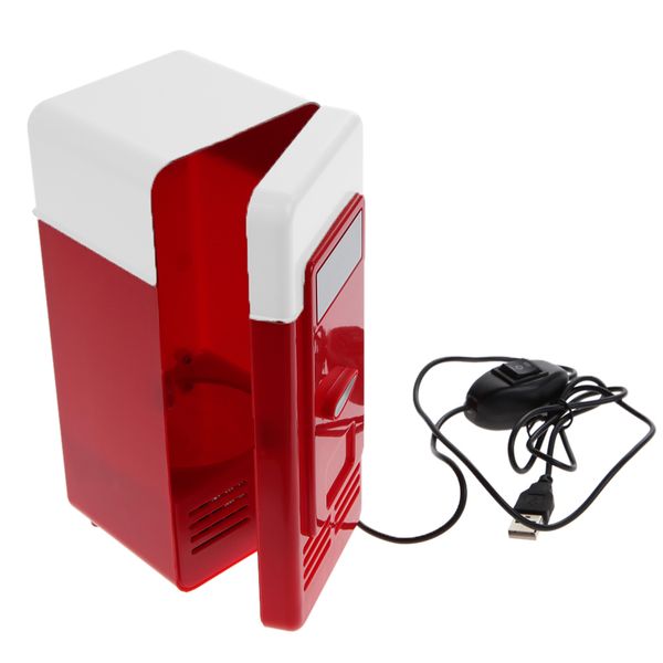 

car mini usb refrigerator beverage cans drinks cooler warmer fridge with internal led light usb frigo nevera for automobiles