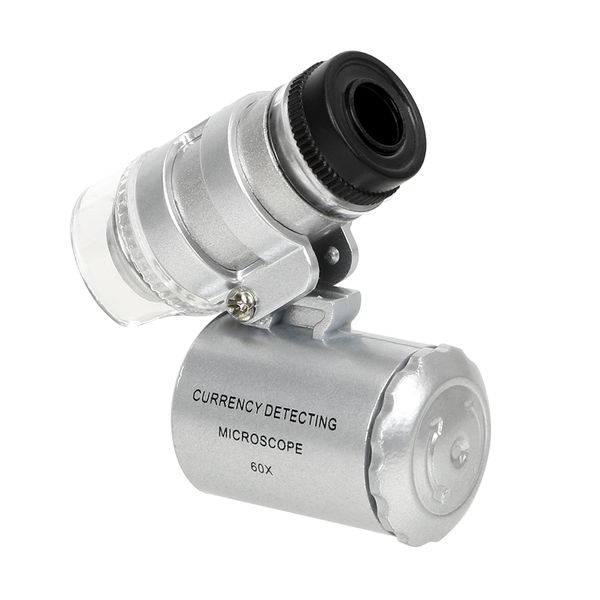 

niceyard jeweler loupe lens 60x mini microscope illuminated magnifier glass jewelry appraisal 3 led with uv light