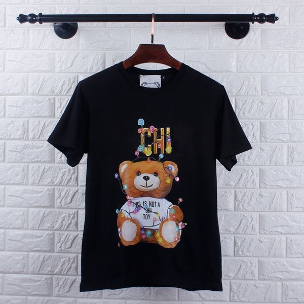 

19SS The New Season Bear Pattern Printing Women's T-Shirt Best Seller Beart Shirt Pure Cotton Casual Womens Designer T Shirts