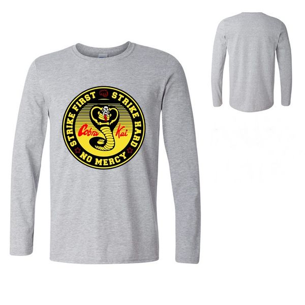 

spring autumn shirt vestido vintage verano cobra kai men karate t-shirt mamba fashion cosplay costume kobe bryant tshirt long sleeve tee, White;black