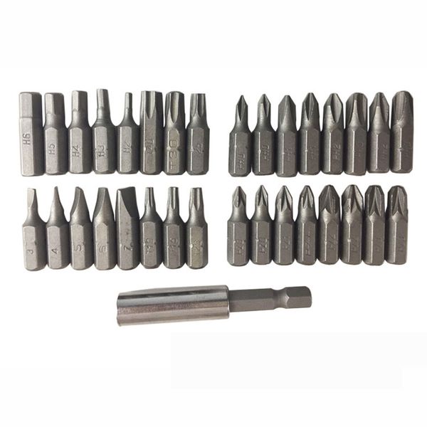 

33 pcs tamper proof torx screwdriver bits set spanner star hex magnetic holder