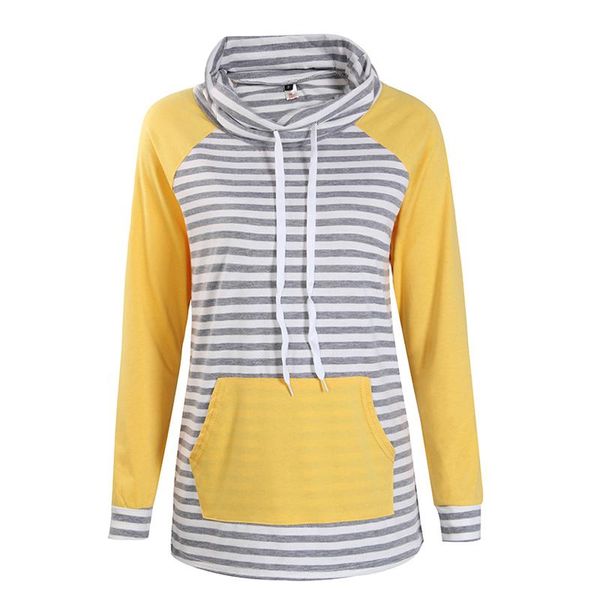 

hoodies women autumn long sleeve sweatshirt women fashion stripe print pullover femme casual hooded new breathable, Black