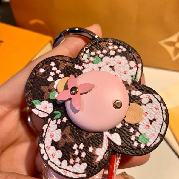

designer key rings jewelry fashion accessories keychain designer keyring leather sun flower pendant car key bag accessories, Slivery;golden