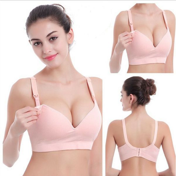 

women maternity nursing bra breastfeeding pregnant bra wire underwear de, White;black