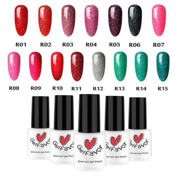 

gelfavor nail polish @ glitter gel nails polish long lasting uv led nails gel nail art vernis ongle dropshipping 2019 hot