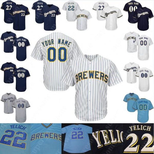 

Chase Anderson Devin Williams Zach Davies Gio Gonzalez Freddy Peralta Matt Albers Alex Claudio Junior Guerra Adrian Houser Brewers Jersey