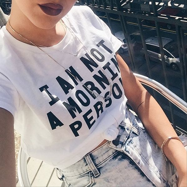 

women's small printed short-sleeved t-shirt large women's small letter printed short-sleeved t-shirt large letter top, White