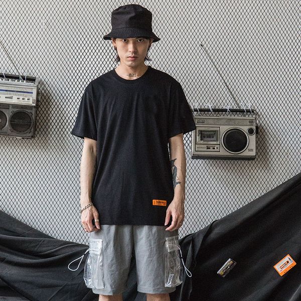 

men clothes 2019 t-shirts men streetwear cotton hip hop fashion tees, White;black