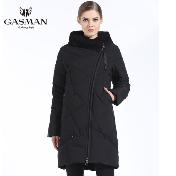 

women's trench coats gasman 2021 women winter big size 5xl 6xl down jacket and parka long clothes thick plus, Tan;black