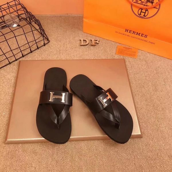 

men women slide sandals designer shoes slide summer fashion wide flat slippery with thick sandals slipper flip flops size 38-45 + box, Black