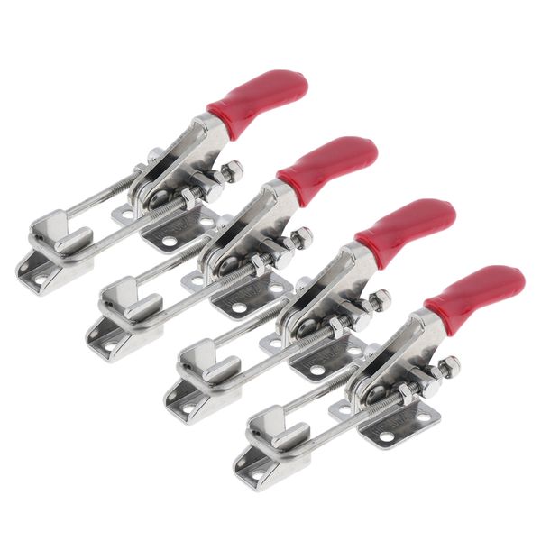 

4pcs ss quick release latch type toggle clamp, 170kg holding capacity