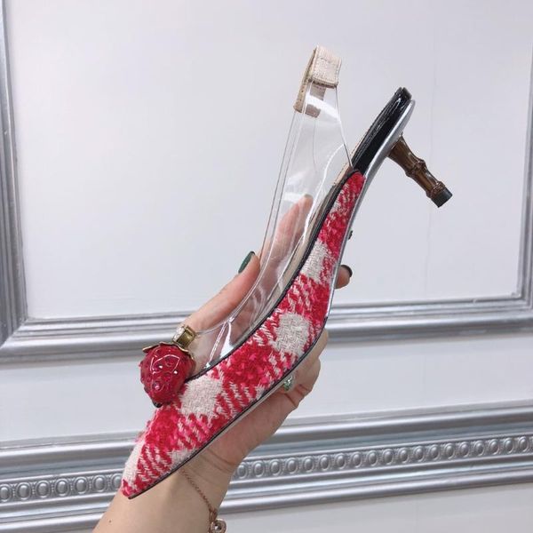 

2020 latest genuine leather strawberry women's sandals shoes with box size 35-40, Black