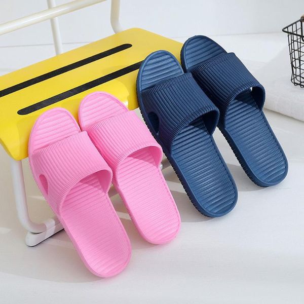 

men stripe flat bath slippers summer sandals shoes men indoor outdoor slippers home house flip flop female shoes #20, Black