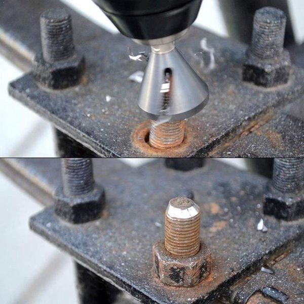 

1pcs stainless steel chuck drill eliminate burrs tools tools burrs external tool deburring metal remove bevel h0y2