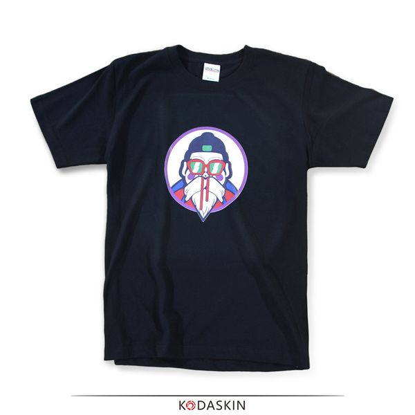 

kodaskin 2018 male loose round neck half-sleeved wind rrinting fashion summer for cartoon shirt